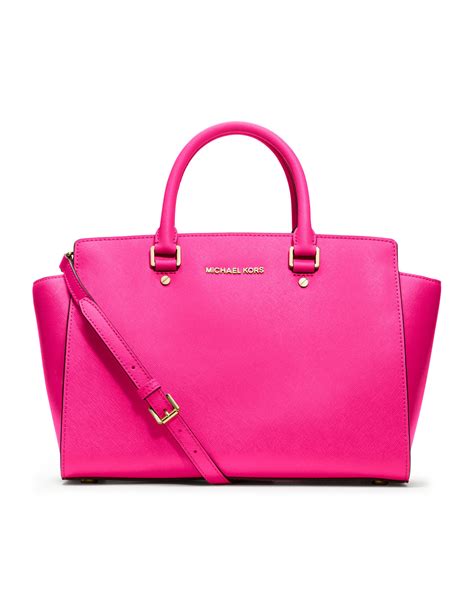 pinke handtasche michael kors|michael kors large satchel handbag.